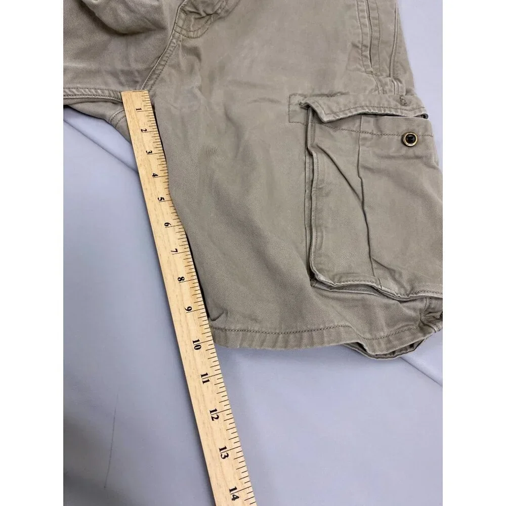 Levi's 10" Cargo Shorts Mens Size 32 Brown Cotton 10" Y2K 90s Utility Casual - Picture 9 of 15